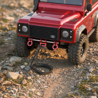 Front and Rear Crawler Bumper Kit Shock Resistant Adjustable Metal RC Bumper