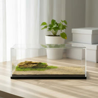 1/64 Scale Display Case High Clearness Desert Diorama Box Dustproof Sand Scene Model Vehicle Display for Hobbyists