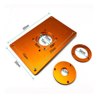 Router Table Insert Plate Anodized Power Tool Part Rust-Resistant for Workshop