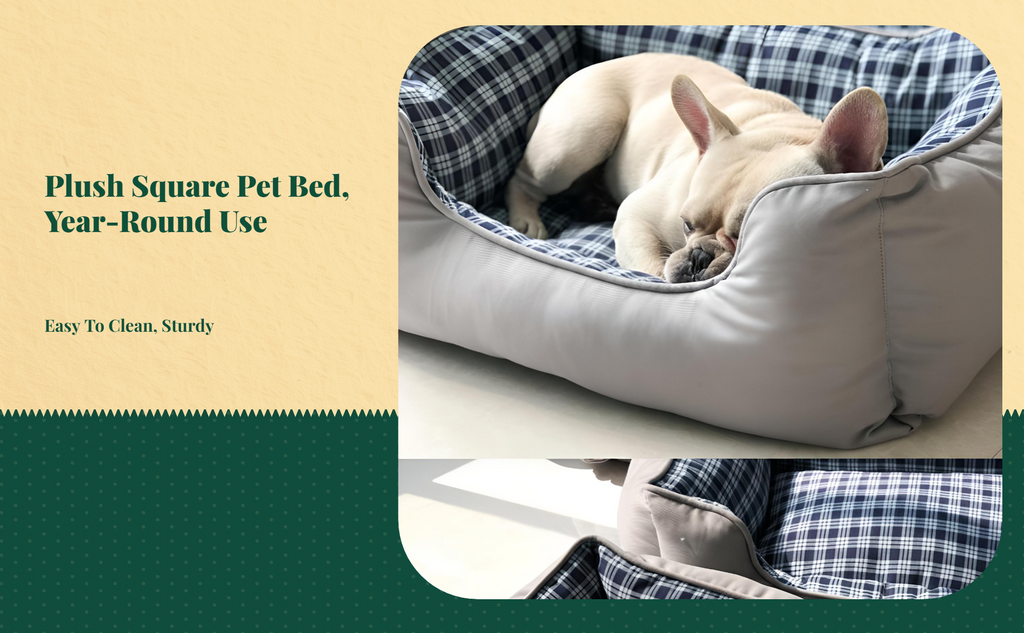 Washable non-slip pet bed