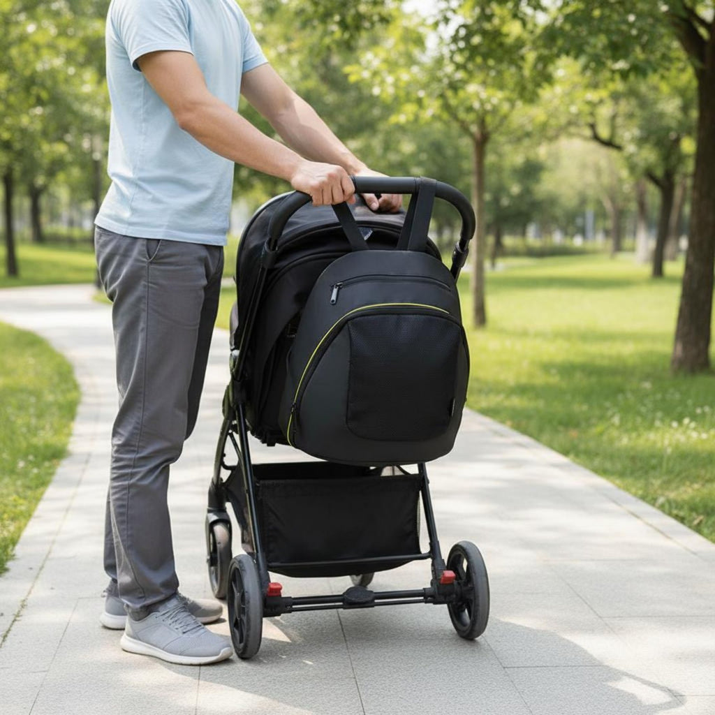 Baby Carriage Organizer Bag Lightweight Pushchair Storage Bag Universal Fit