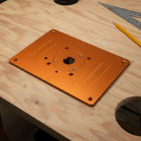 Router Table Insert Plate Anodized Power Tool Part Rust-Resistant for Workshop