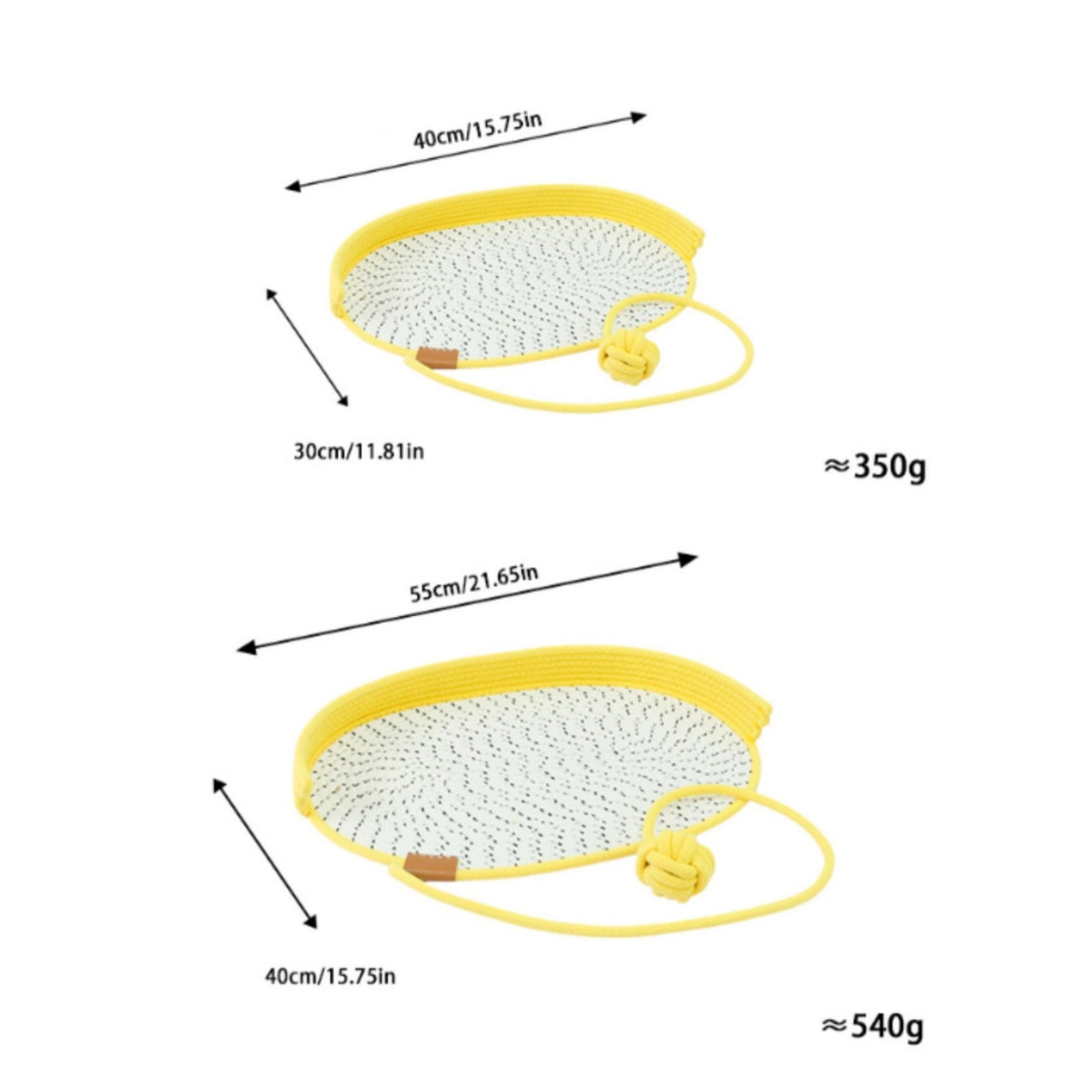 Woven Feline Mat Raised Rim Braided Feline Mat Speckled for Cats