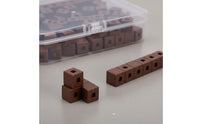 100 Pieces Interlocking Counting Cubes Easy to Connect Math Linking Cubes Multi-Colored Connecting Counting Blocks for Preschoolers, Homeschooling
