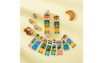 Rotating Block Learning Toy Early Education Wooden Mix and Match Blocks