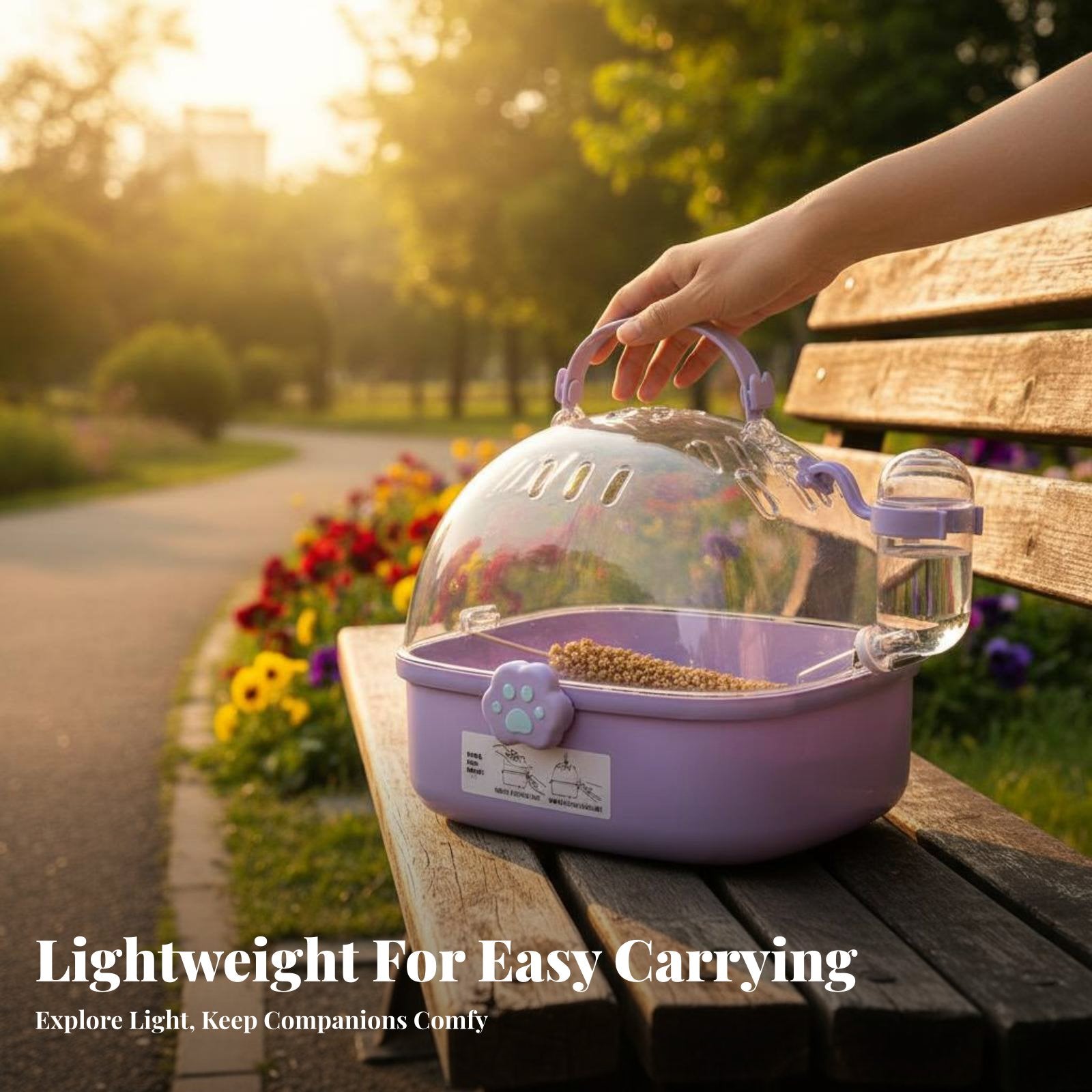 Transparent Parrot Transport carrier Portable Transparent avian Transporter