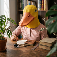 Yellow Duck Headpiece Adorable Avian Headpiece Funny Party Accessory for Stage Performance, Cosplay