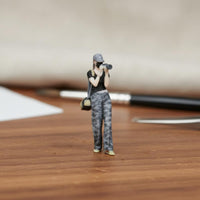1:64 Photographer Figurine 3D Color Printed 1/64 Scale Figurine High Precision