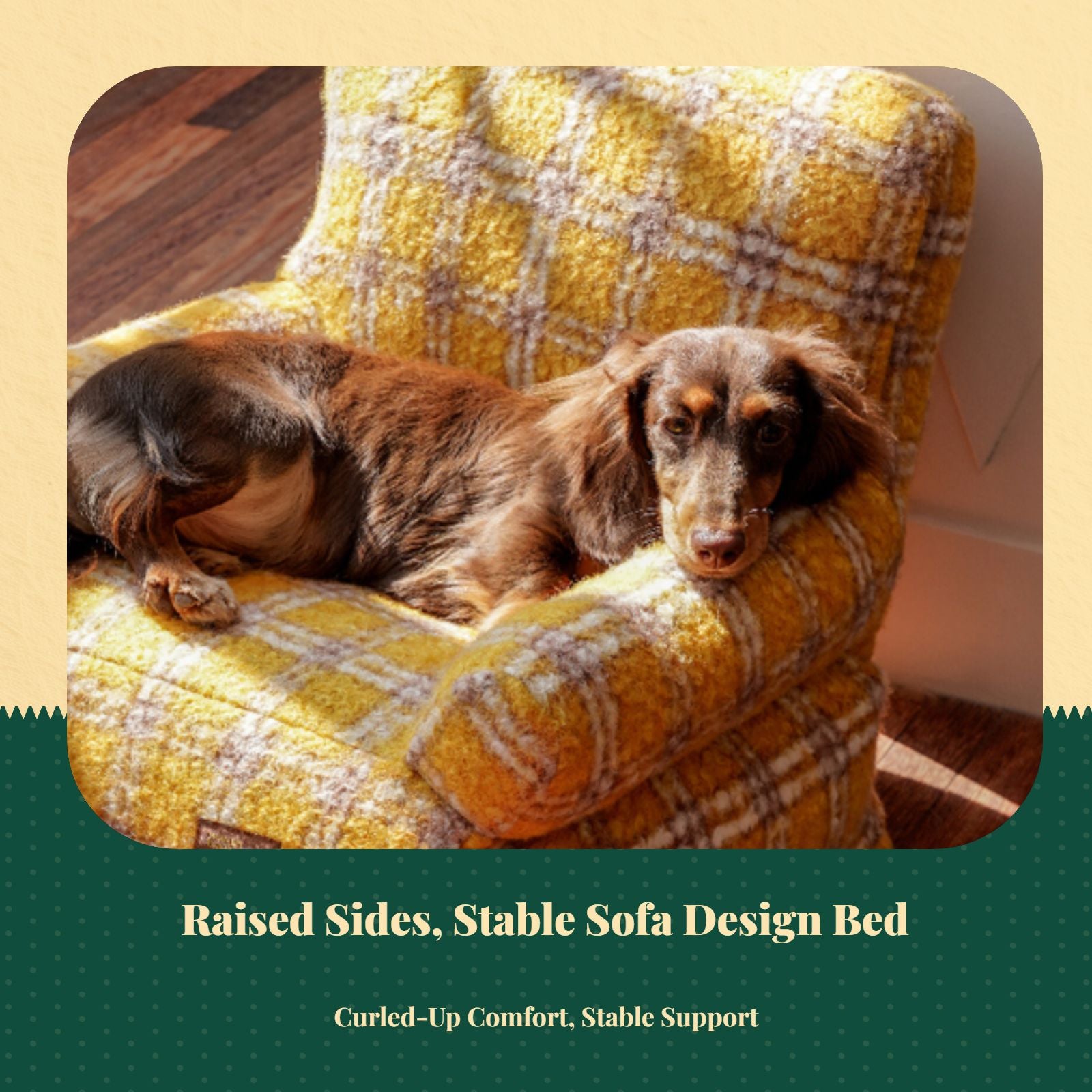 Orthopedic pet bed, washable cover