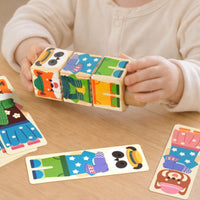 Rotating Creature Game Screenscreen-Unrestricted Play Wooden Creature Matching