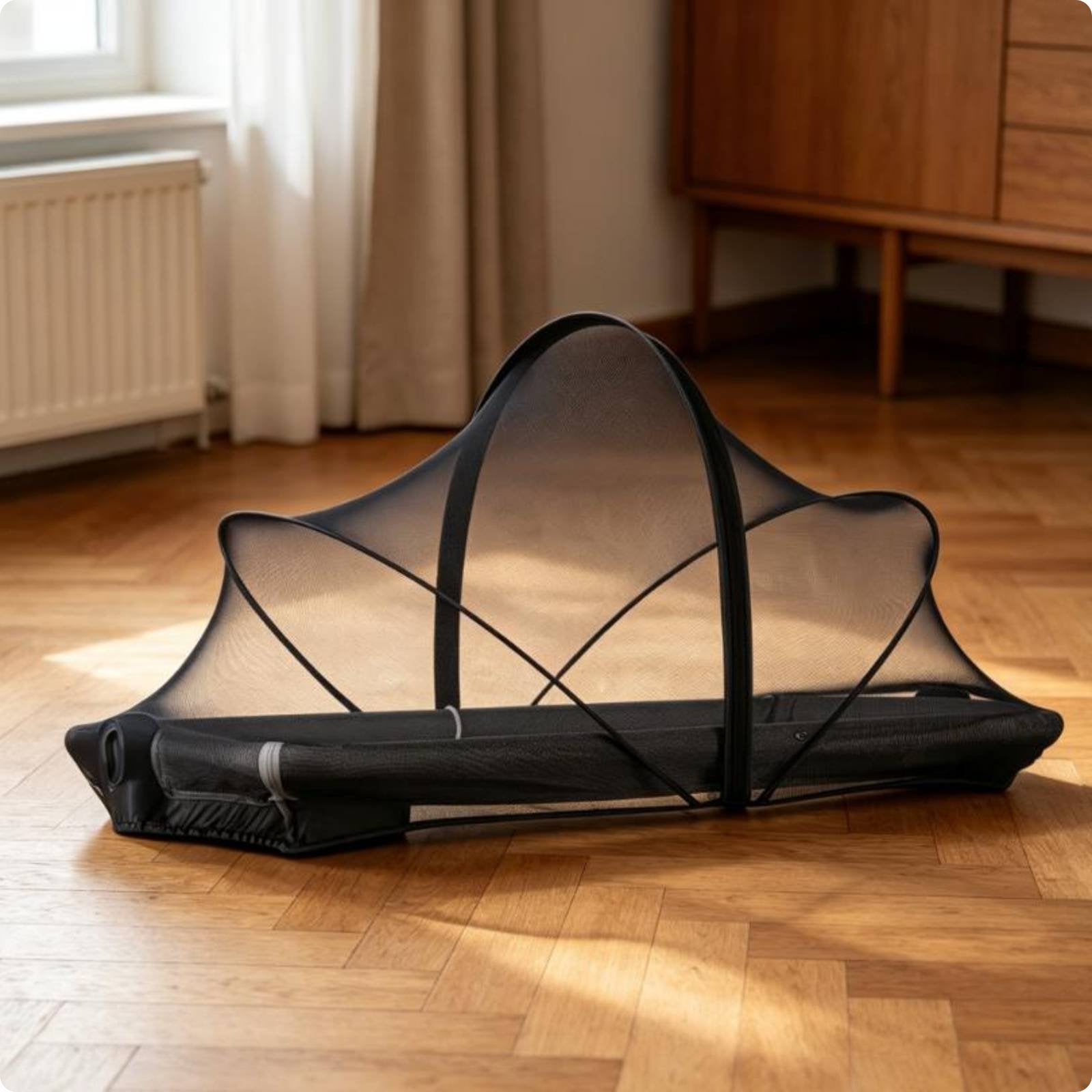 Foldable Crib Net Breathable Crib Tent Easy Install Infant Bed Sleeper Tent for Infants, Children, Nursery, Bedroom