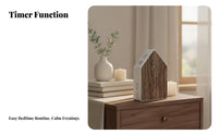 Avian Song Box Tap Control Singing Avian Box Wall-Mountable Sound Relaxation Device Nature-Inspired Design House-Shaped Sound