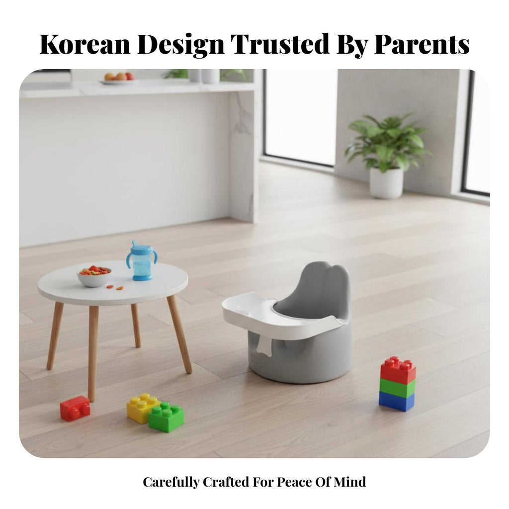 Molded Floor Seat Portable 2-in-1 Booster and Floor Seat Eron-the-travelnomic Design