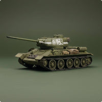 T-34/85 Tank Model Collectible Miniature 1/72 Scale Tank Model Detailed Parts for Hobbyists, Collection