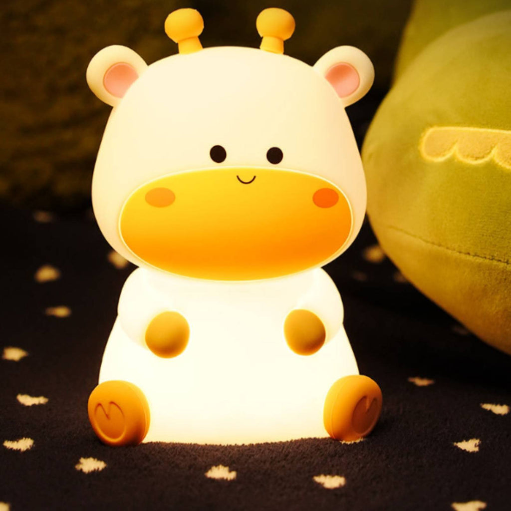 Silicone Deer Tap Light 30-Minute Timer Rechargeable Kids Nightlight for Nursery