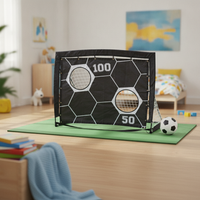 Foldable Soccer Net Lightweight Kids Soccer Target Goal Long-Lasting for Indoor