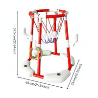 Buoyant Pool Basketball Hoop Easy Assembly Children's Pool Hoop Material Swim Toy for Families