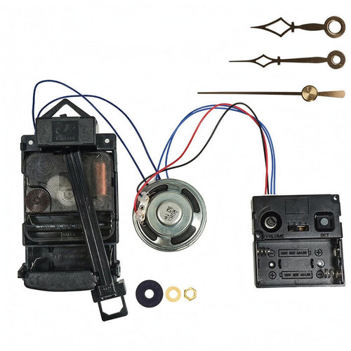 Clock Movement Accessory Kit Mounting Rings Hourly Chime Movement Kit Black