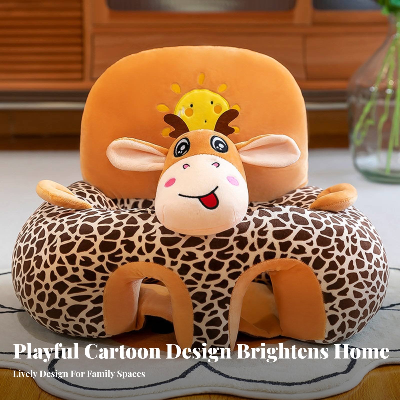 Inflatable Sitting Trainer Portable Infant Floor Chair hands-free for Home, Babies