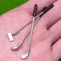 Miniature Golf Equipment Model Desktop Decoration Dollhouse Golf Course for Diorama