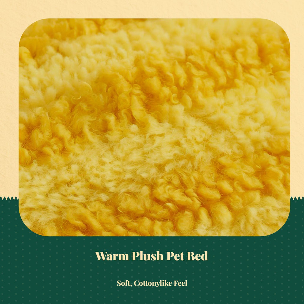 Washable plush cat or dog bed, warm indoor sofa mat for pets