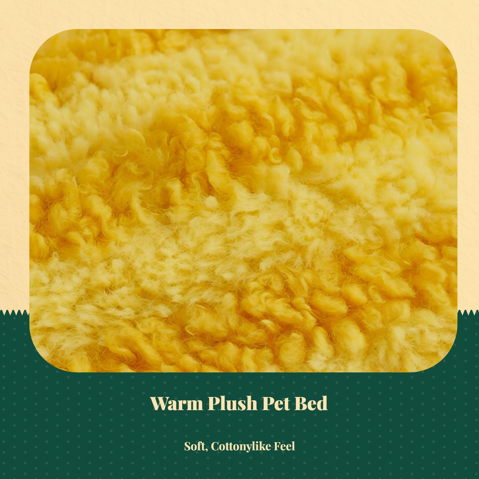 Washable plush cat or dog bed, warm indoor sofa mat for pets