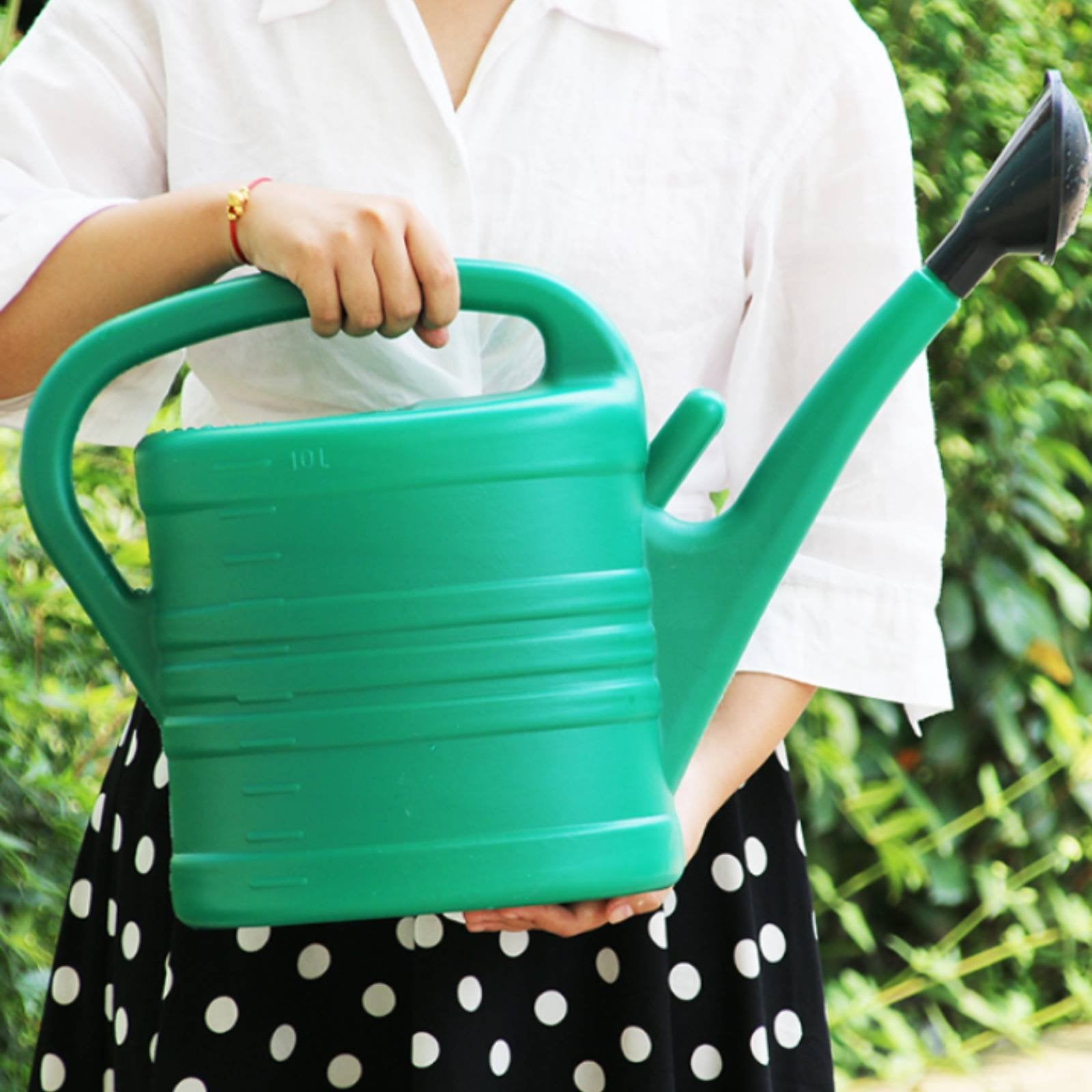 Plastic Watering Can Large Capacity Long Spout Watering Can Easy to Pour