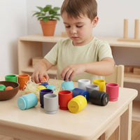 12 Color Sorting Cups and Balls Fine Movement Skills for Kindergarten