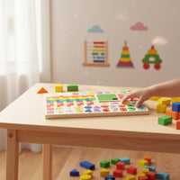 Wooden Tangram Game Multifunctional Tangram Game Board Early Math Skills