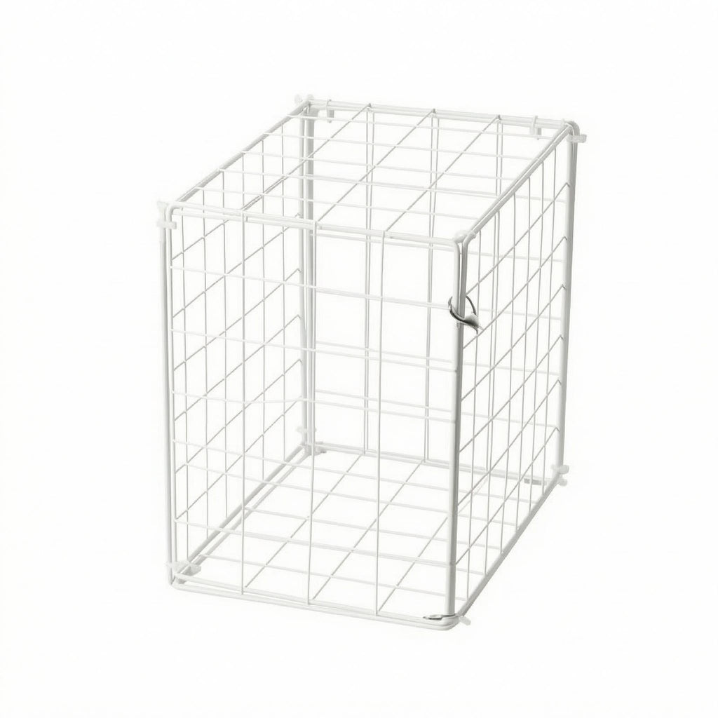 Metal Wire Cat Kennel Square Mesh Wire Cat Cage Rigid Frame