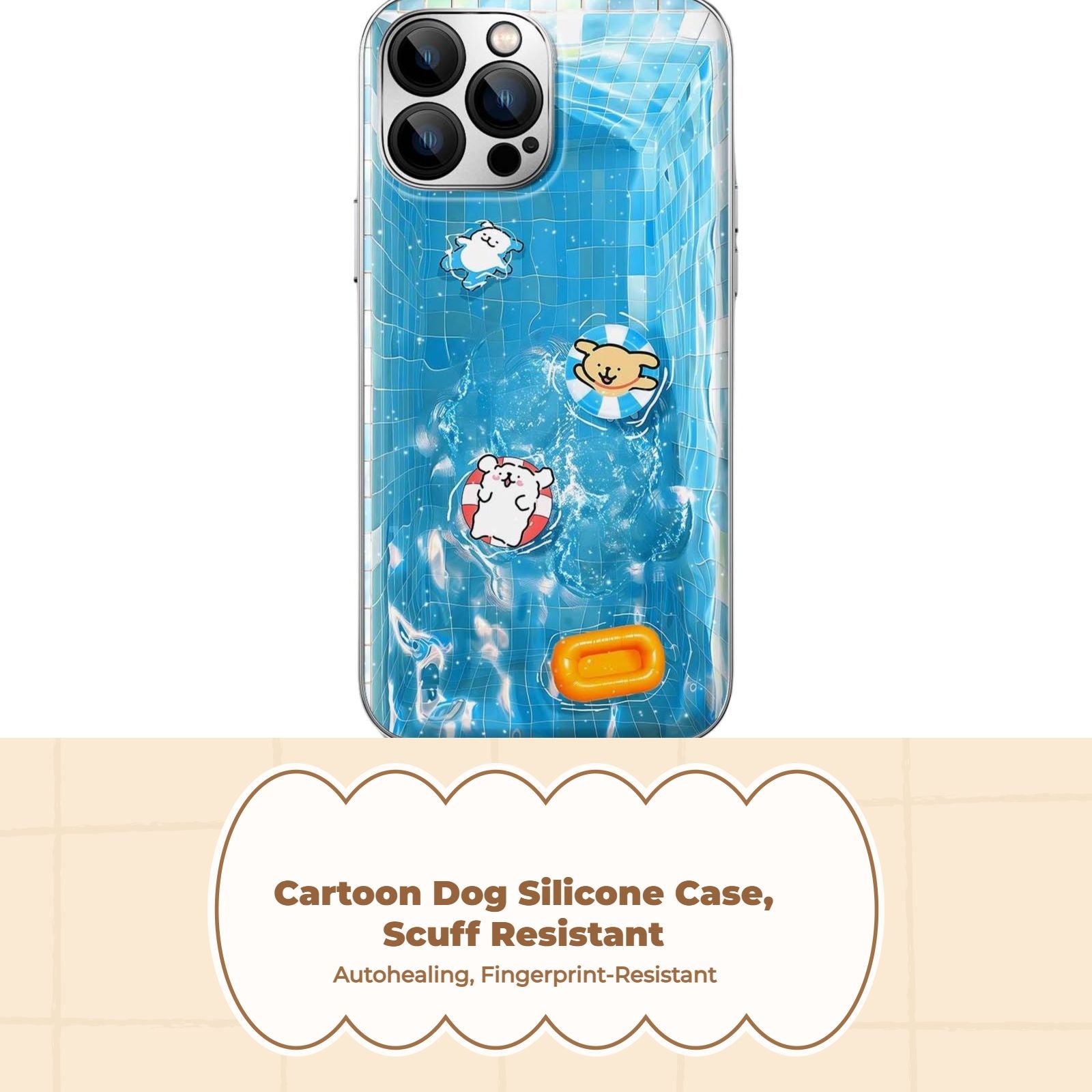 Shockproof silicone dog case