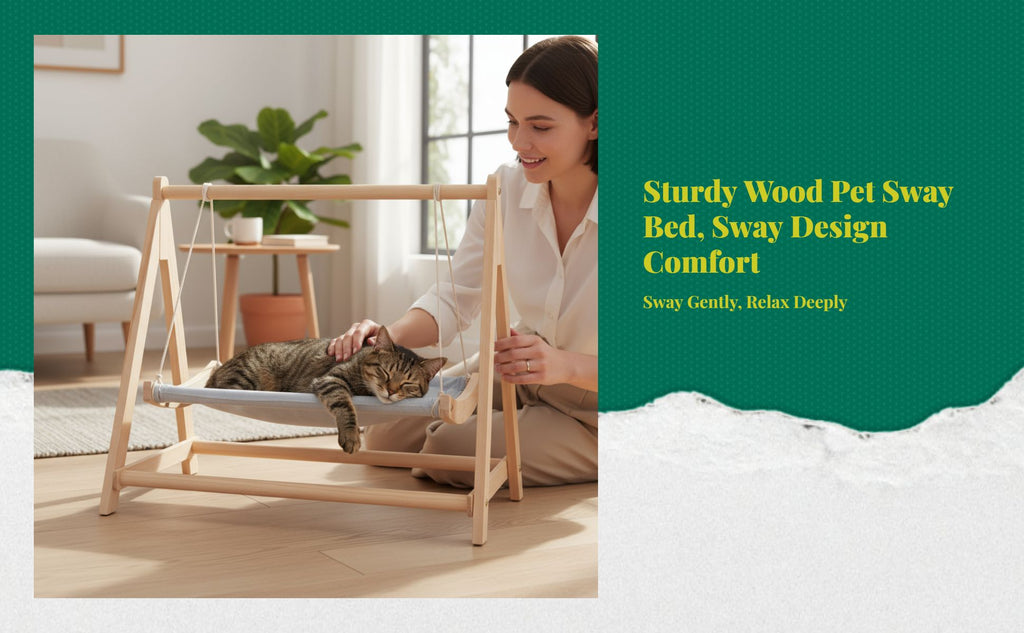 Breathable wood pet bed