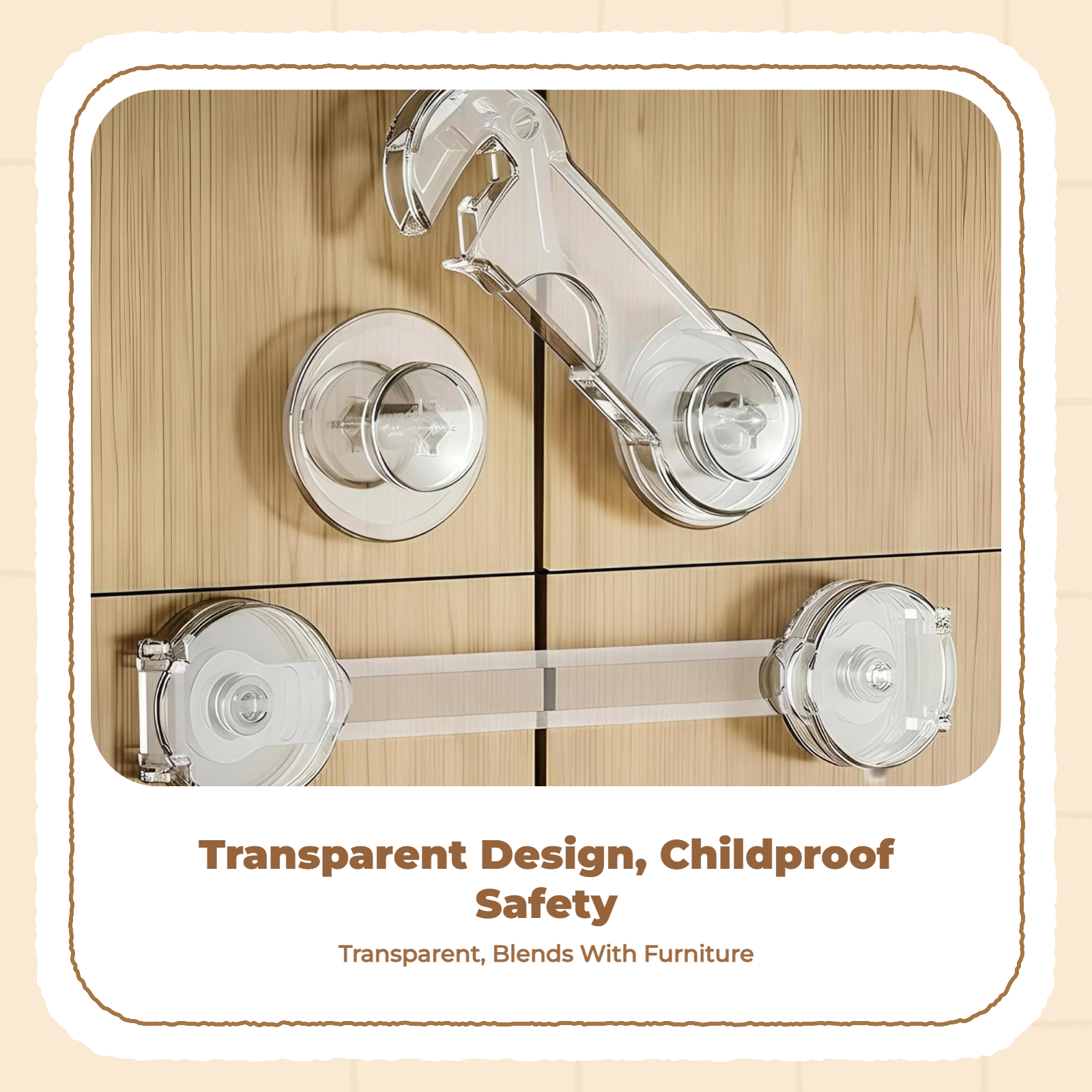 kid protection Drawer Lock, Cabinet Latch, infant Proofing, Adjustable, no tools needed, Easy Installation