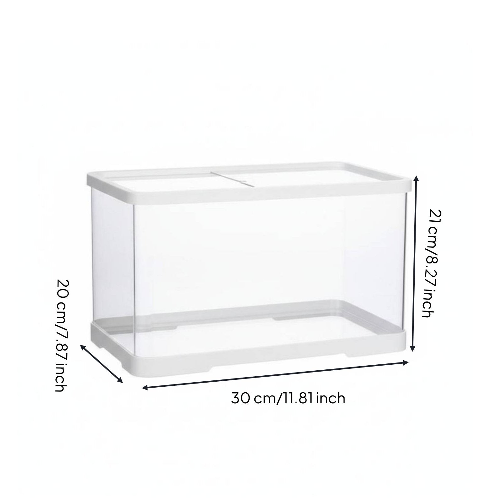 Transparent Reptile Habitat Easy Clean Acrylic Arachnid Enclosure Ventilated Gecko Enclosure for Desktop