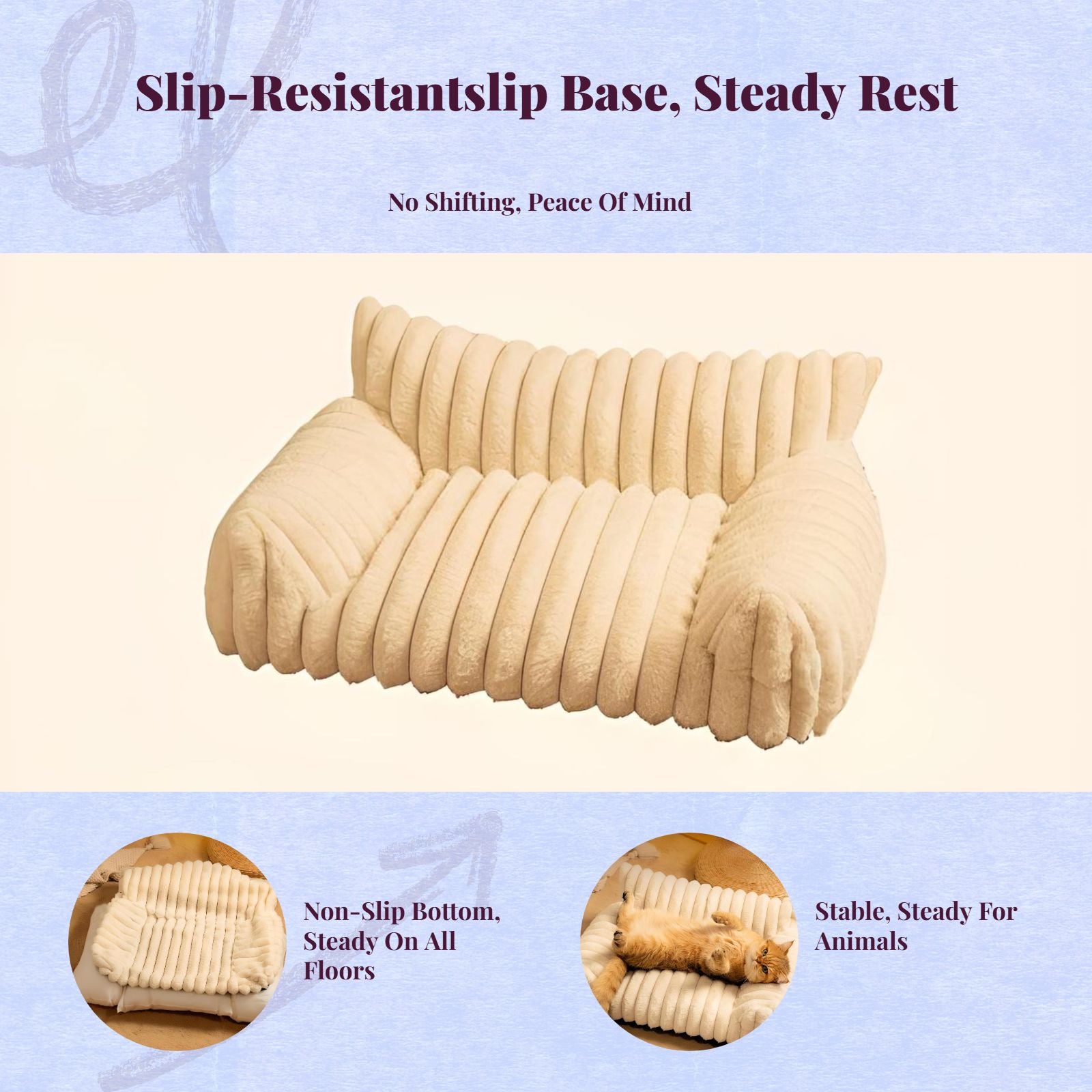 Warm Non-Slip Cat Bed