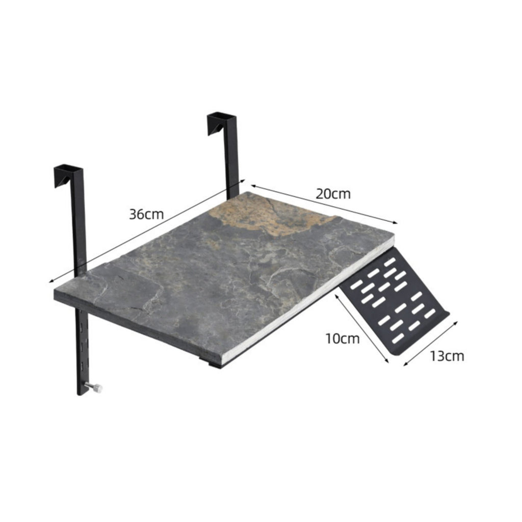 Wall Mounted Turtle Platform Natural Stone Look Turtle Basking Dock Space Saving
