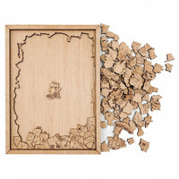 100 Pieces Standing Display Puzzle Gift Cat Shaped Puzzle Hard for Couples
