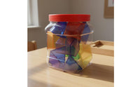 Geometric Shapes Hands-On Learning Transparent Geometry Blocks Bright Colors Geometric Shapes Set for Classroom, Homeschooling