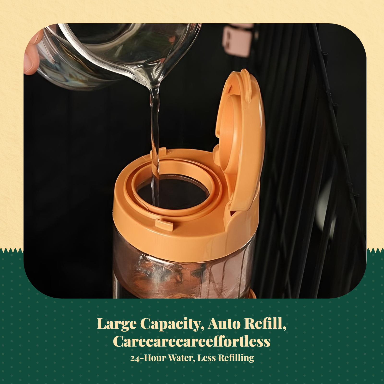 Dog Water Dispenser, Hanging Automatic Pet Water Bottle, Leak-resistant Rolling sphere Spout, Enclosure Hydration