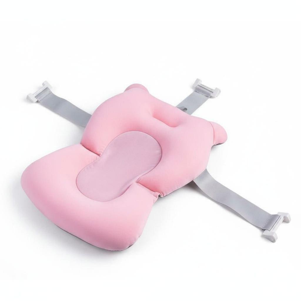 Infant Bathtub Sling Mat Anti-Slip Newborn Bath Support Pillow Quick Dry