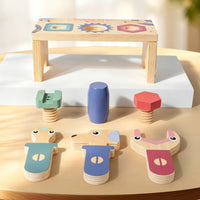 Tool Table Toy Layered Wooden Balance Toy Hand-Eye Coordination