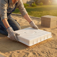 Textured Paving Form Custom Square Concrete Paver Form Easy Demolding Reusable Walkway Maker Forms for Garden, Patio, Driveway