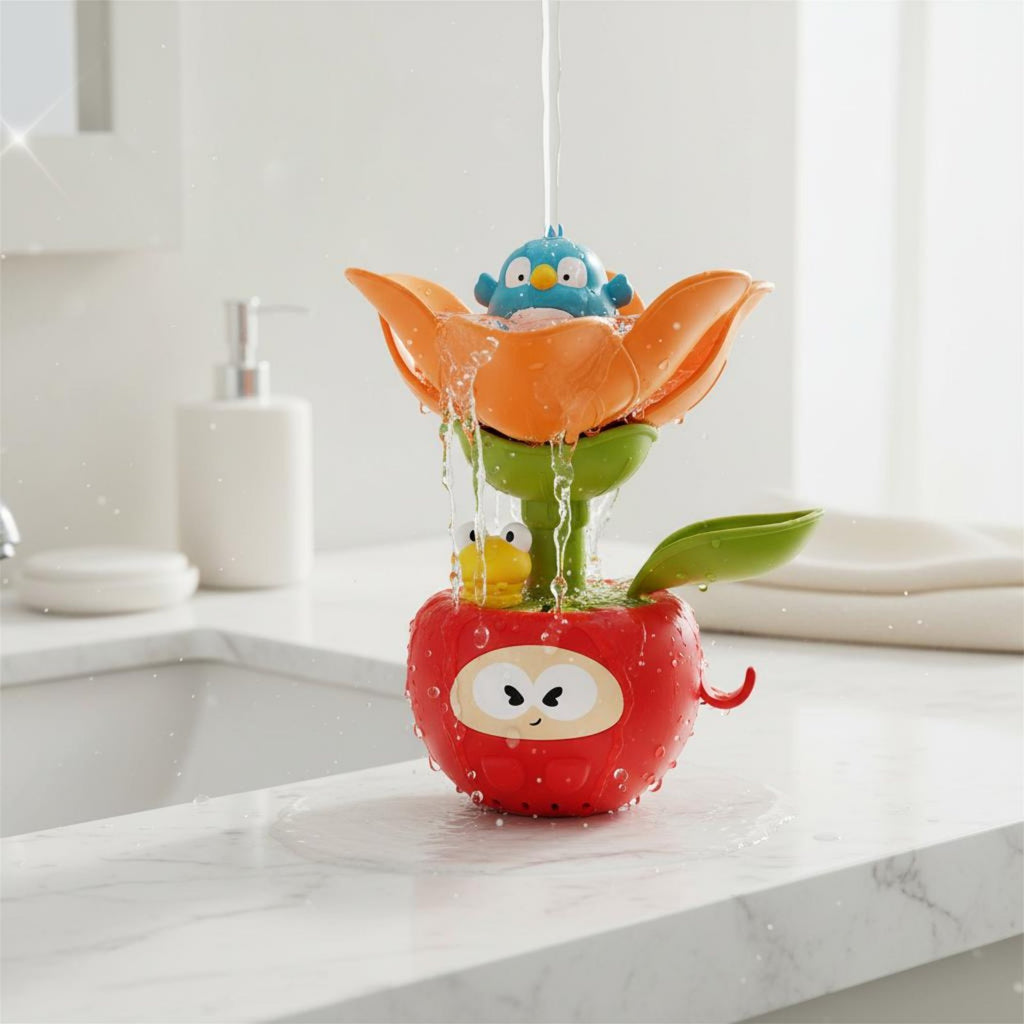 Flower Bath Toy Interactive Bath Water Spray Toy No Batteries Needed