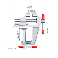 Aluminum Mini Vise Compact Mini Bench Vise Non-Slip Gripping Surfaces
