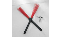 2 Pieces Nylon Drum Brushes Lightweight for on-Stage Performance, Drummers