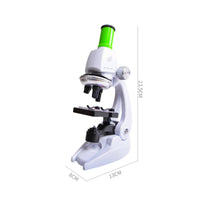 Educational Gift Kids Microscope Set LED Light Beginner Microscope Kit 1200x Magnification for Students, Beginners, Classroom, Home School