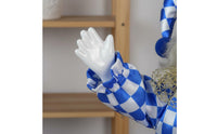 Ceramic Clown Doll Porcelain Jester Figure Handmade for Tabletop Display