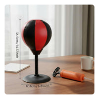 Suction Cup Punching Ball Desktop Punching Ball Strong Spring Back Children Boxing Training Set for Office, Home