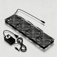 External Case Fan High Air Circulation Stick-on PC Fan Plug-Direct-Connect Power