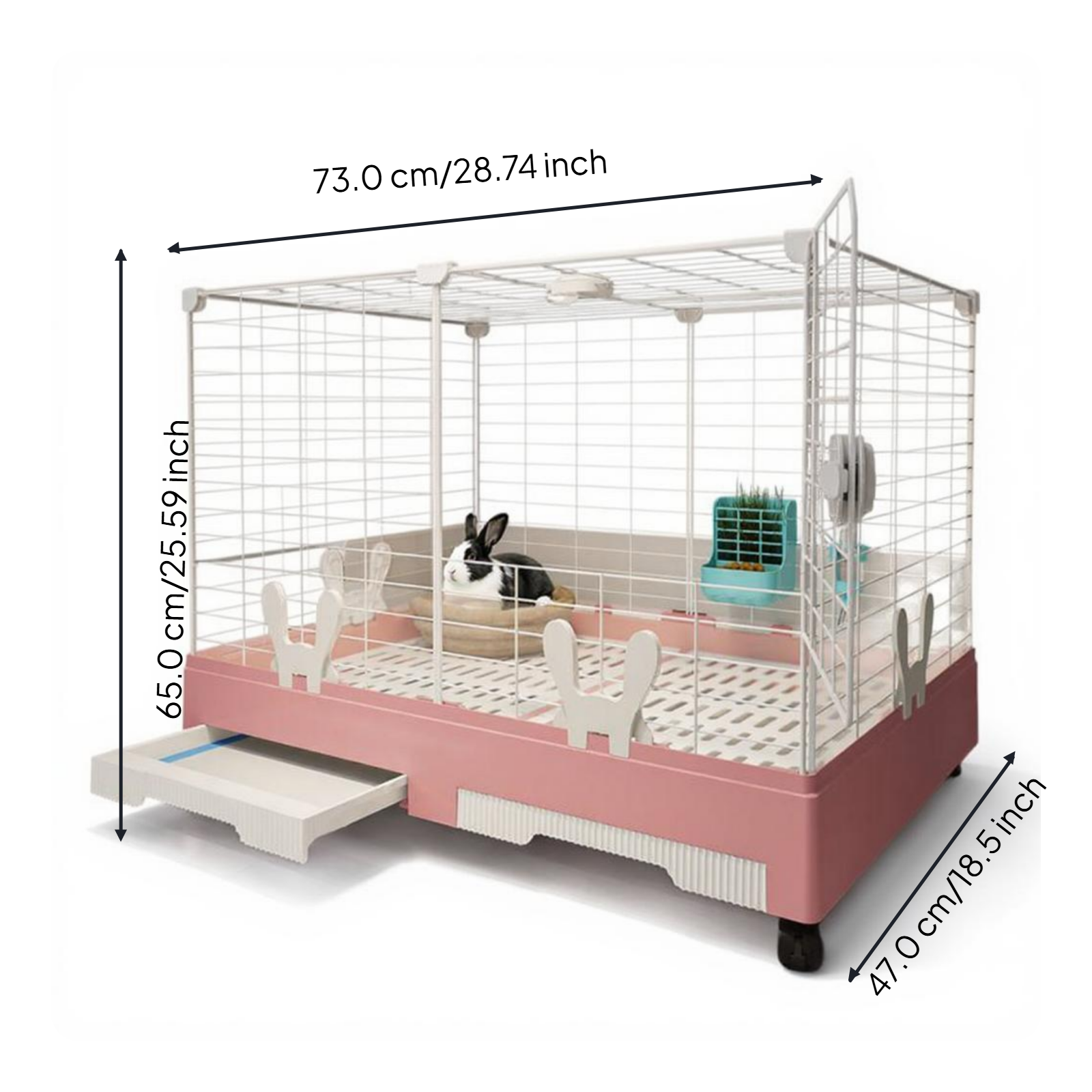 Leakproof large hare hutch
